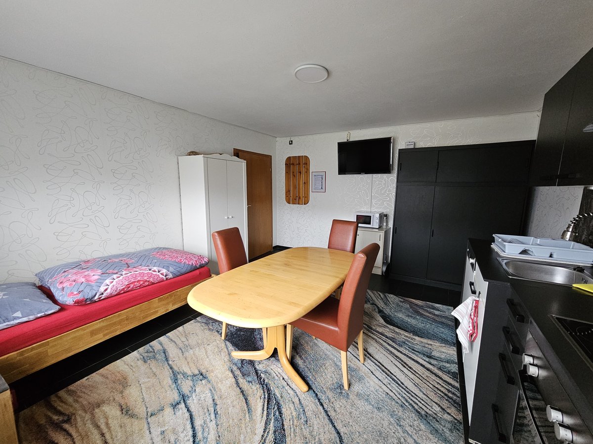 Wohnung 1 - Wohnzimmer und Küche Fensterblick